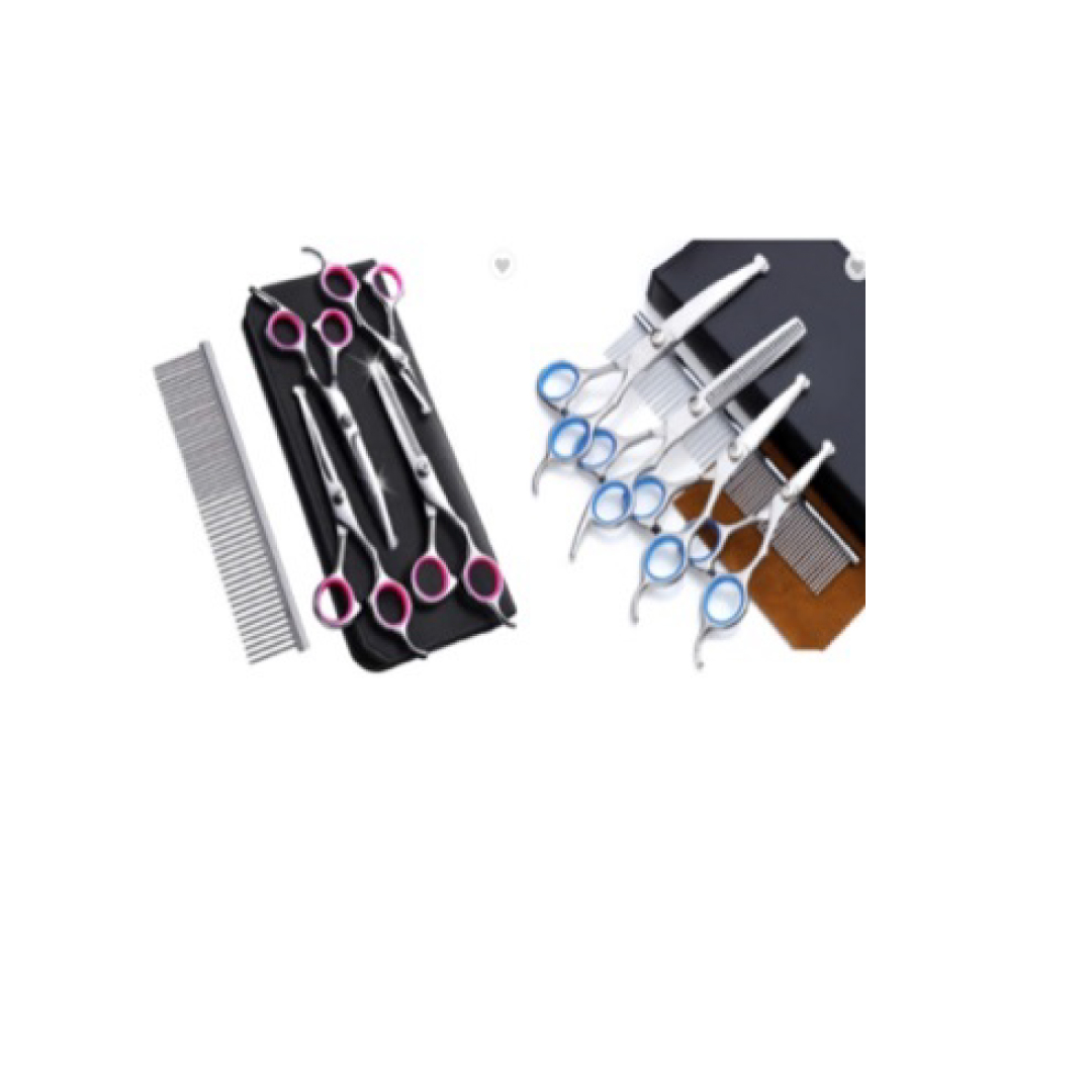 SET DE TIJERAS DE PELUQUERIA LARGO 7" PULGADAS C8-CLP-000055