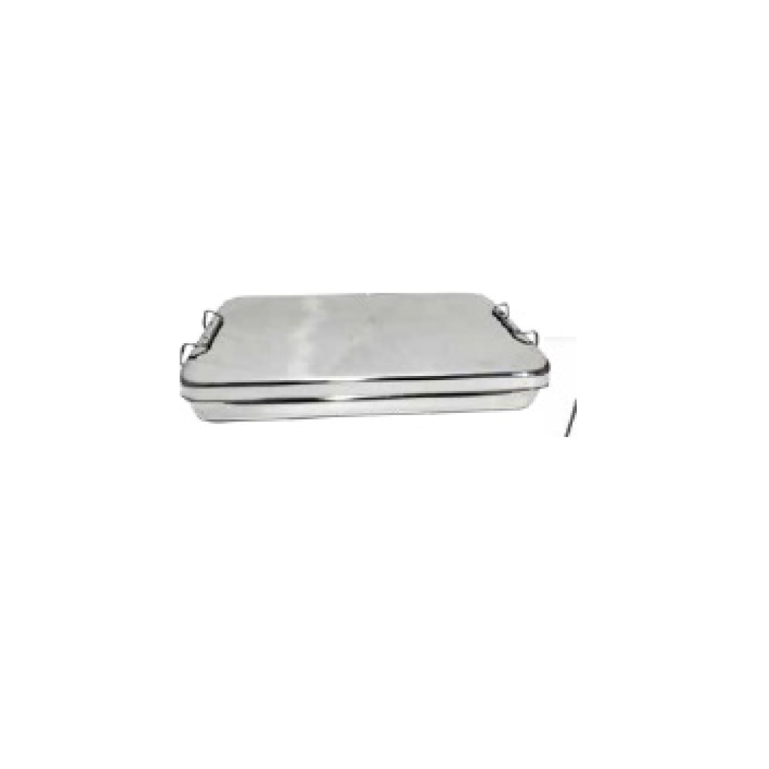 CAJA ESTERILIZADORA RECTANGULAR CON SEGUROS DEPONETE 305*155*35MM- P2-CLI-000229